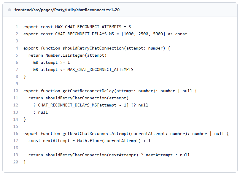 TFTgogo SSE reconnect policy code screenshot